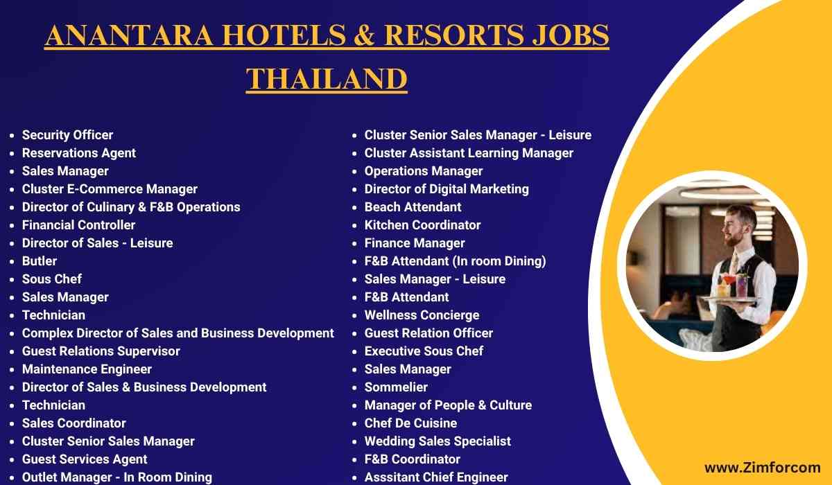 Anantara Hotels & Resorts Jobs Thailand