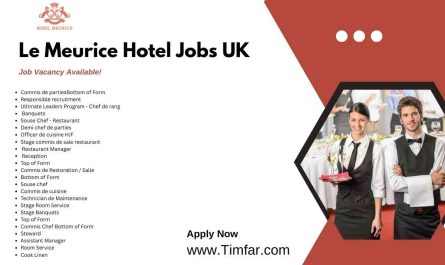 Le Meurice Hotel Jobs UK