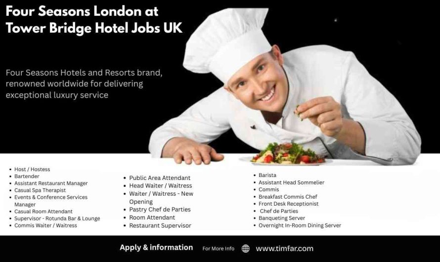 Four Seasons London at Tower Bridge Hotel Jobs UK