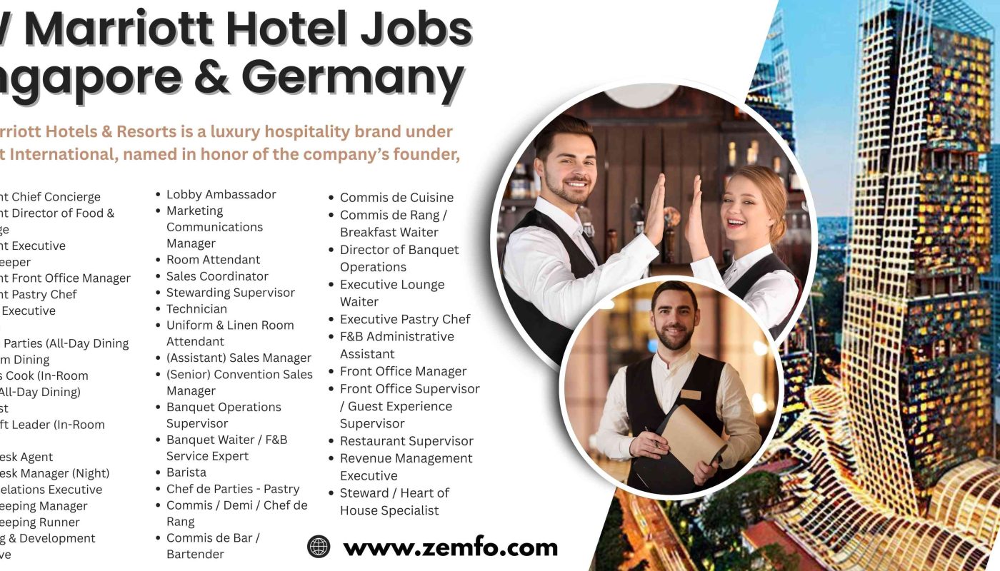 JW Marriott Hotel Jobs Singapore & Germany