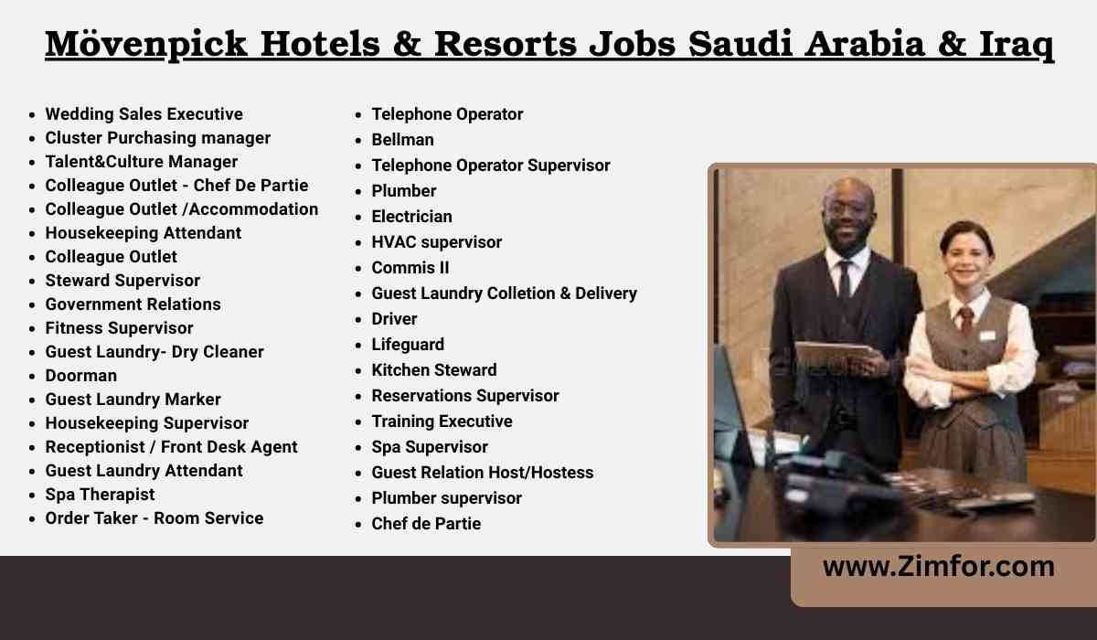 Movenpick Hotels and Resorts Jobs Saudi Arabia, Iraq