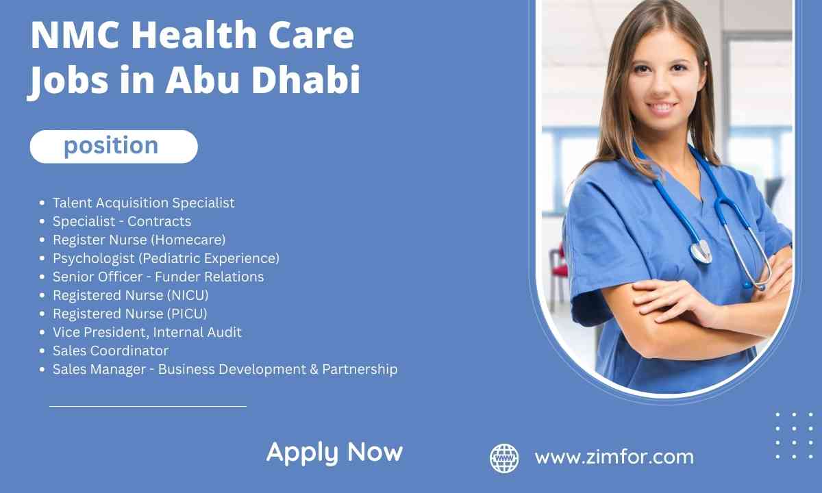 NMC Health Care Jobs in Abu Dhabi