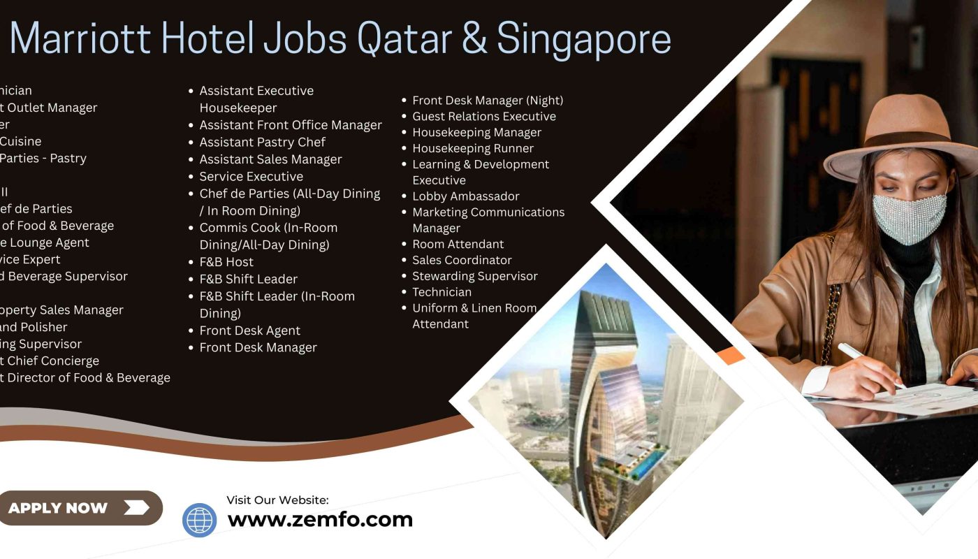 JW Marriott Hotel Jobs Qatar & Singapore