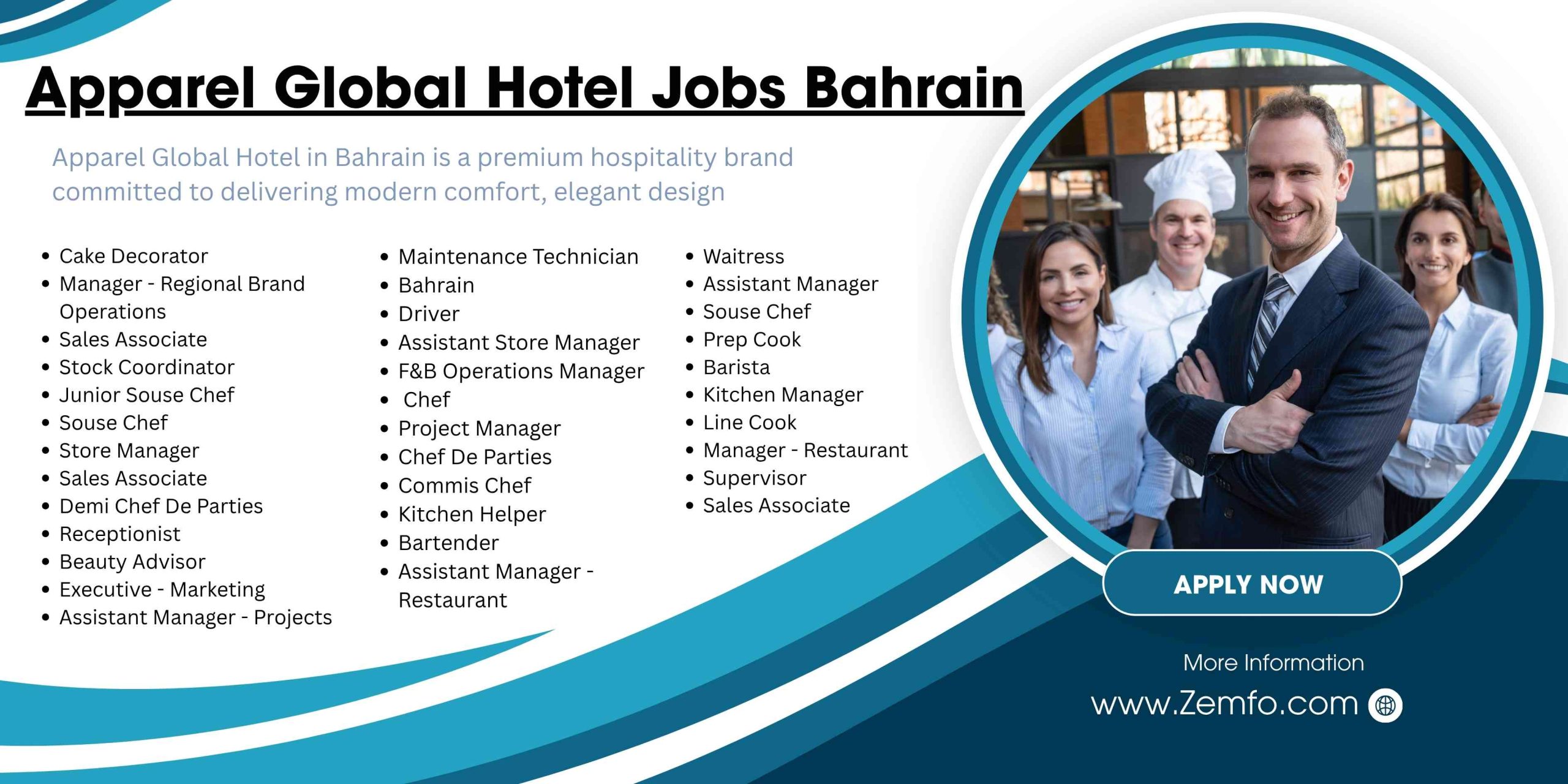 Apparel Global Hotel Jobs Bahrain