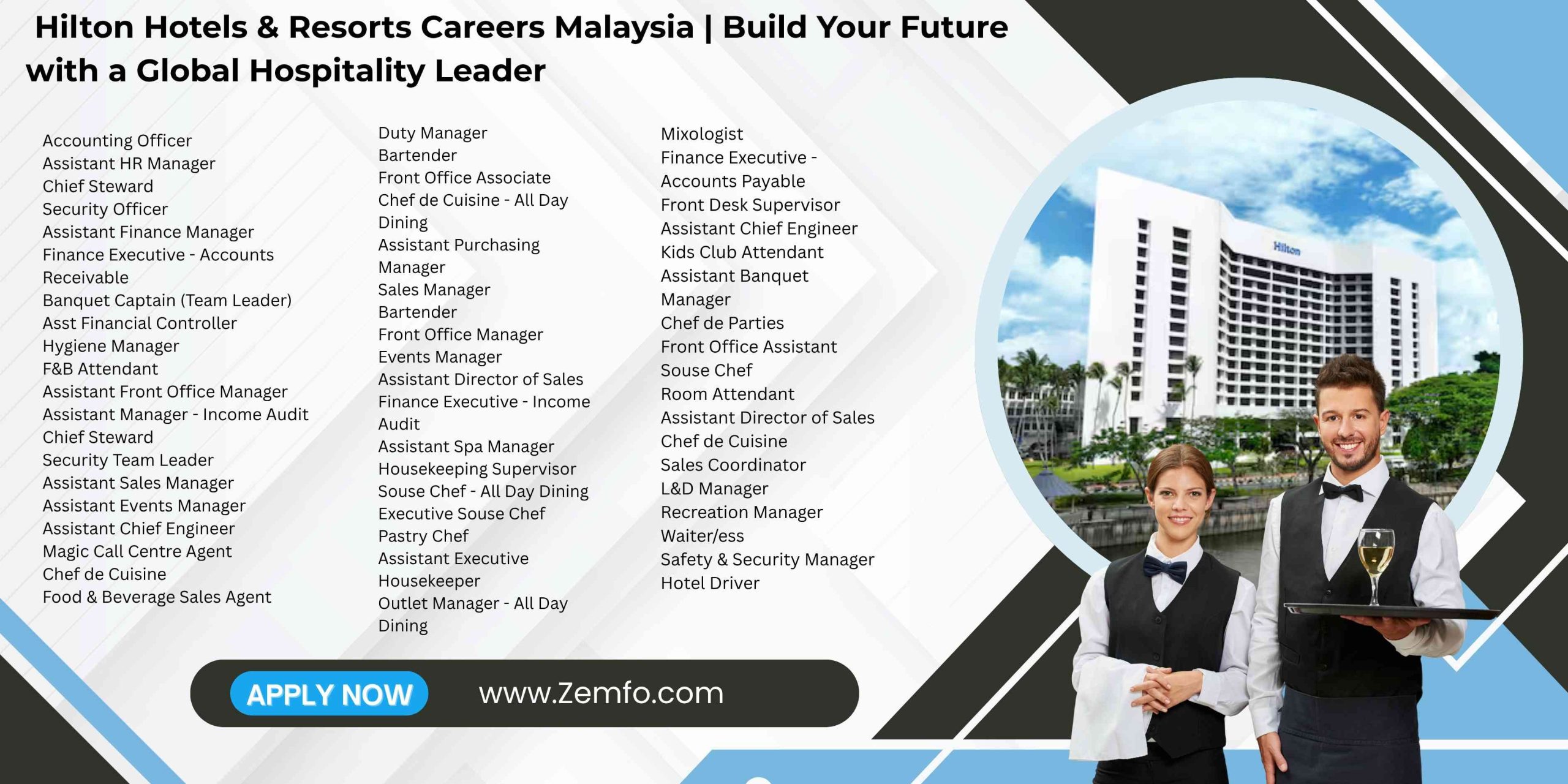 Hilton Hotels & Resorts Careers Malaysia | Build Your Future with a Global Hospitality Leader
