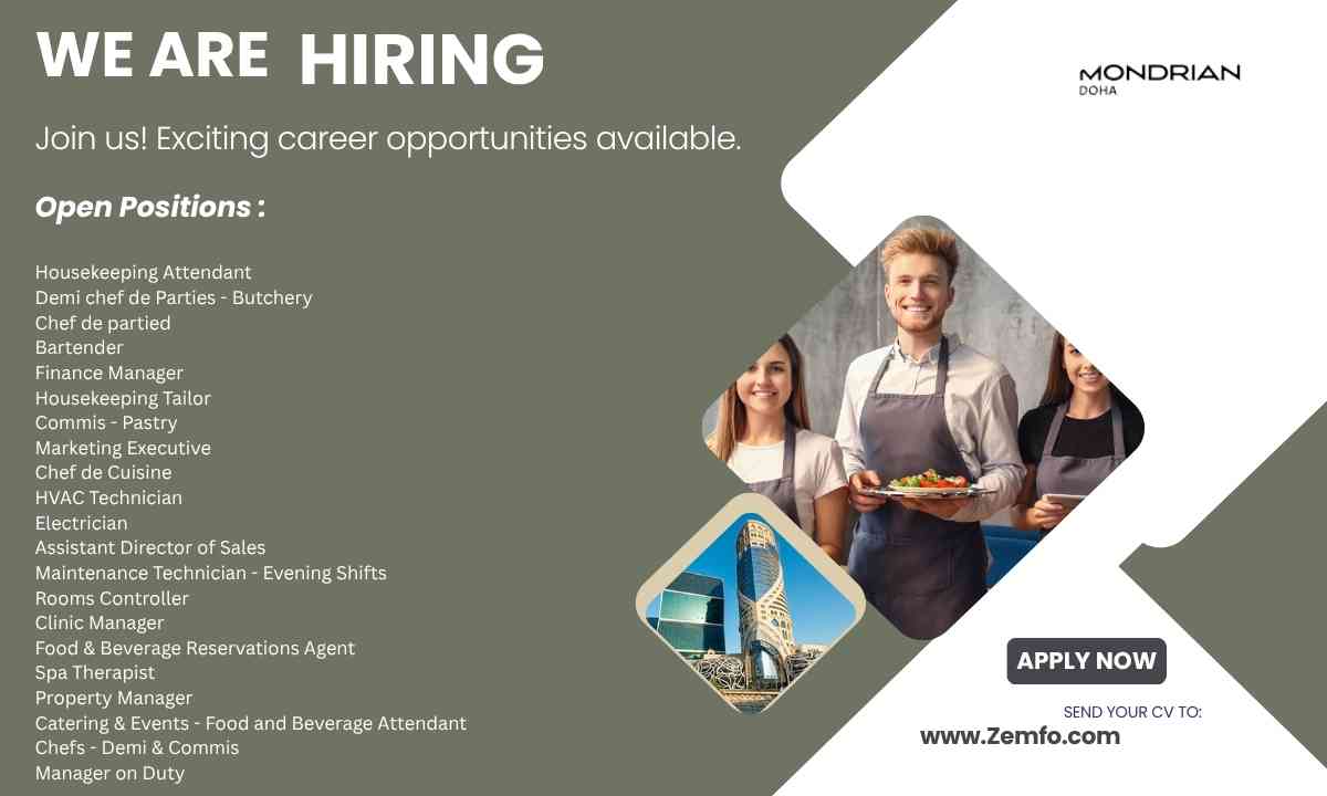 Mondrian Hotel Jobs Qatar