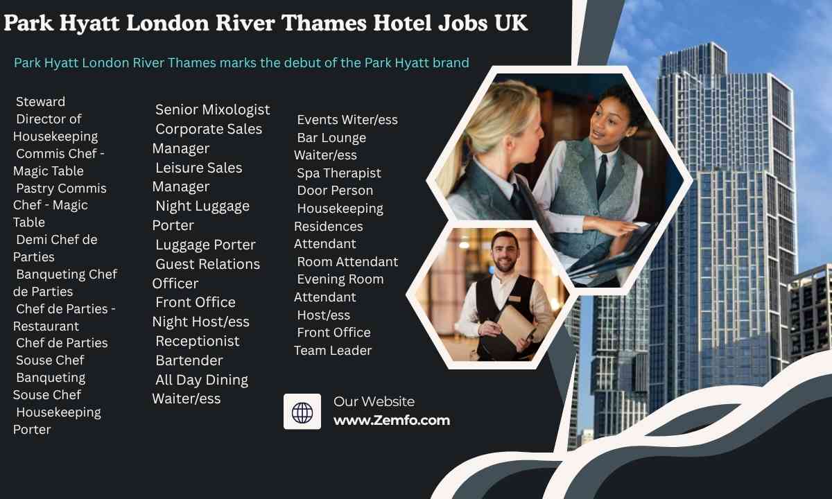 Park Hyatt London River Thames Hotel Jobs UK