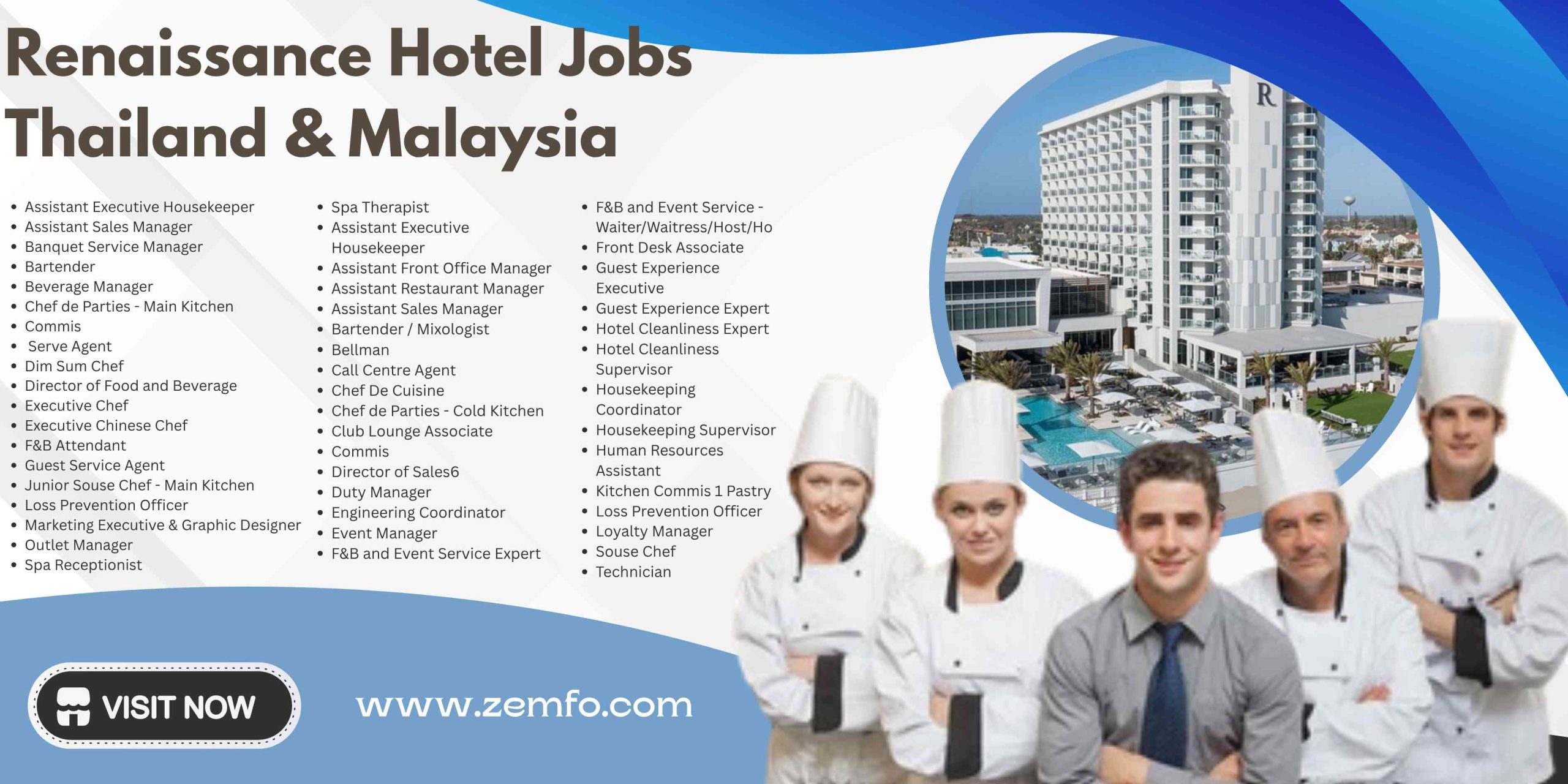 Renaissance Hotel Jobs Thailand & Malaysia