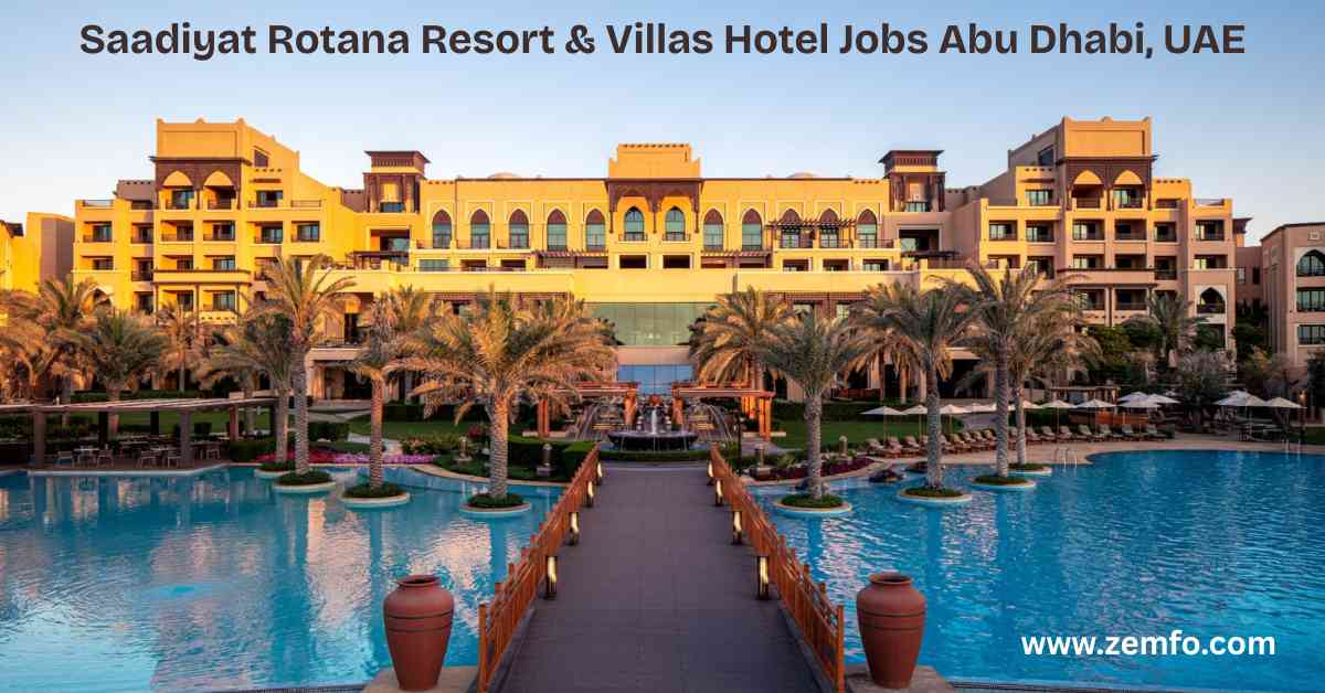 Saadiyat Rotana Resort & Villas Hotel Jobs Abu Dhabi, UAE