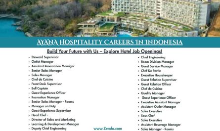 AYANA Hospitality Hotels Jobs Indonesia