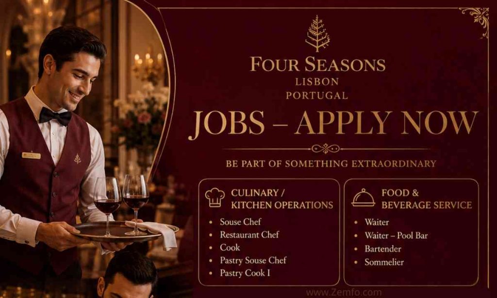 Four Seasons Lisbon Portugal Jobs – Apply Now