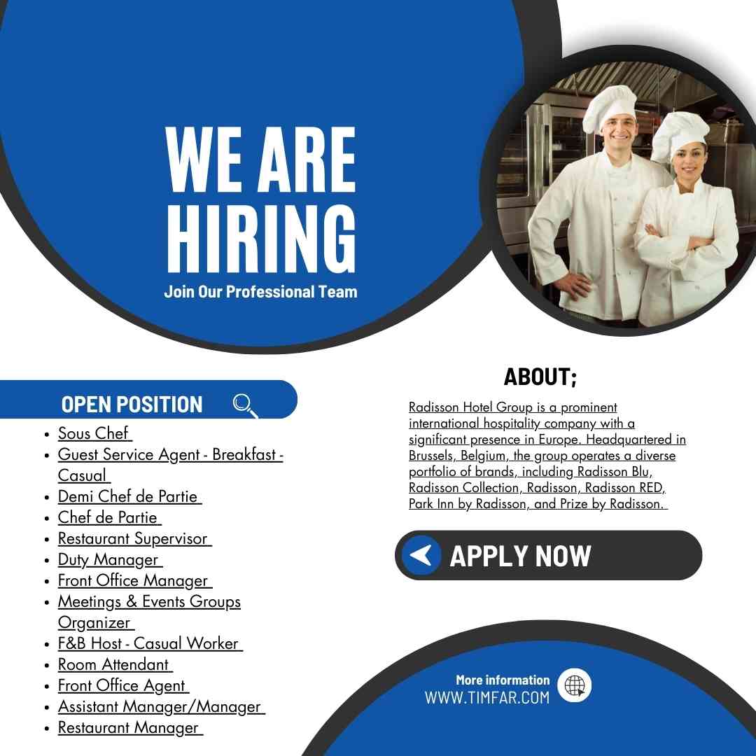 Radisson Group Hotels  Jobs Europe