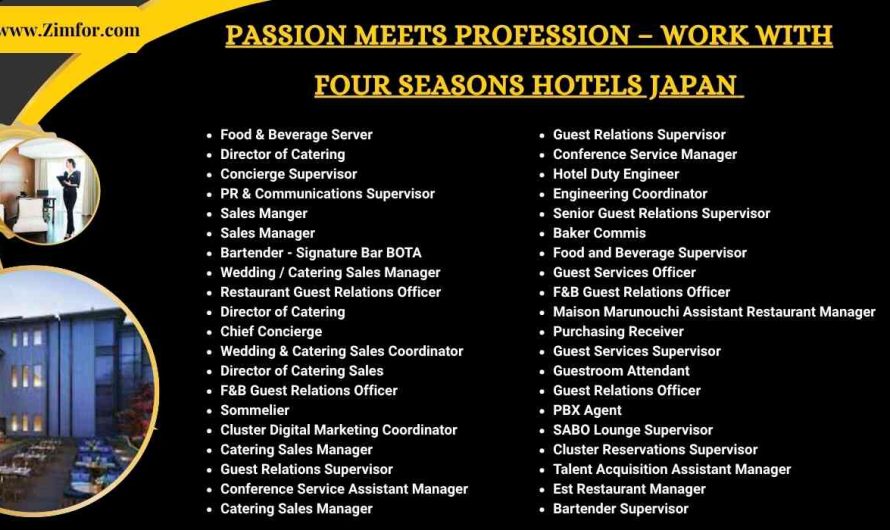 Four Seasons Hotels and Resorts Jobs Japan