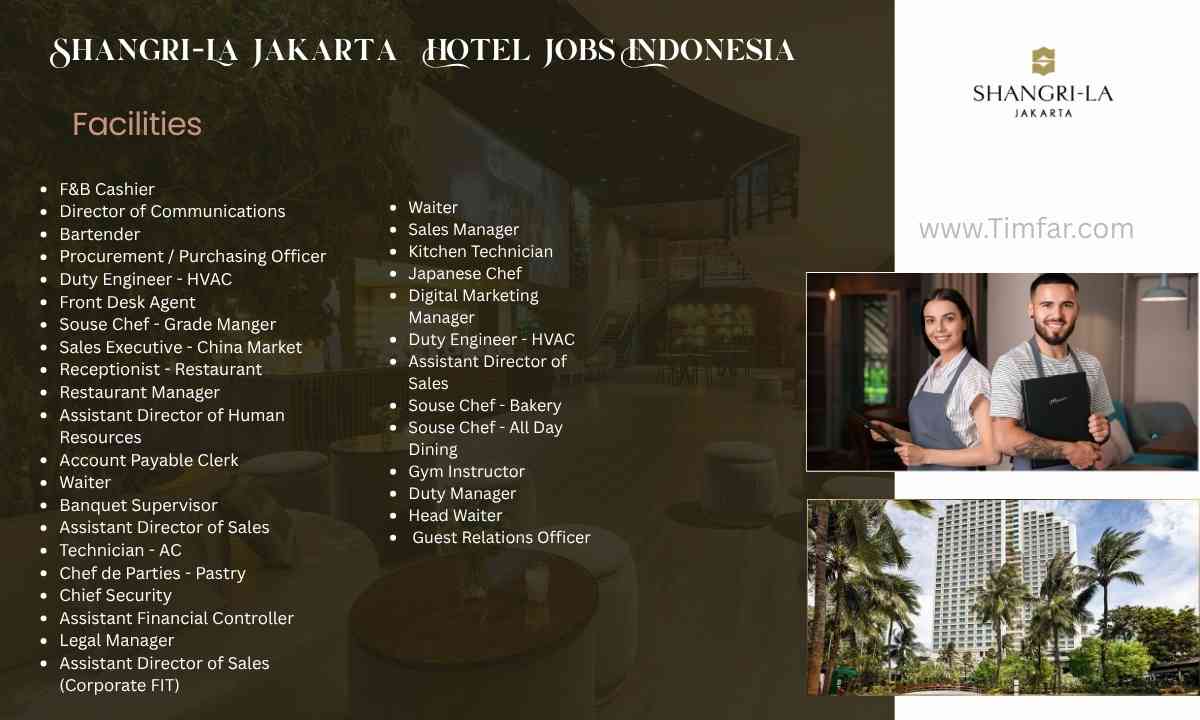 Shangri-La Jakarta Hotel Jobs Indonesia