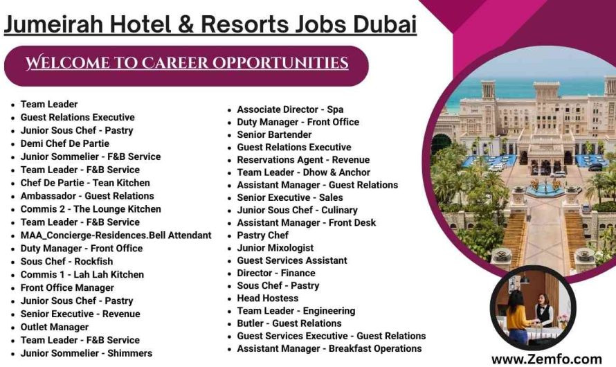 Jumeirah Group Hotel Jobs Dubai