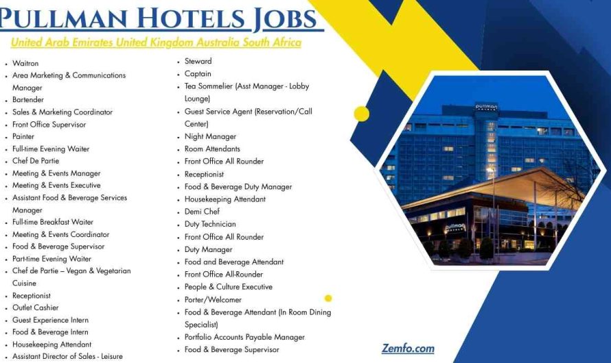 Pullman Hotels Jobs United Arab Emirates United Kingdom Australia South Africa