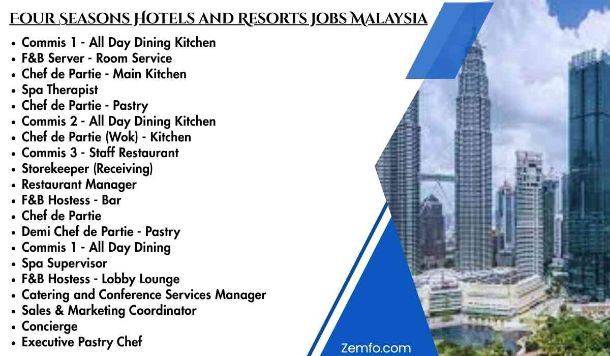 Four Seasons Hotels and Resorts Jobs Malaysia