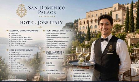 San Domenico Palace, Taormina Hotel Jobs Italy