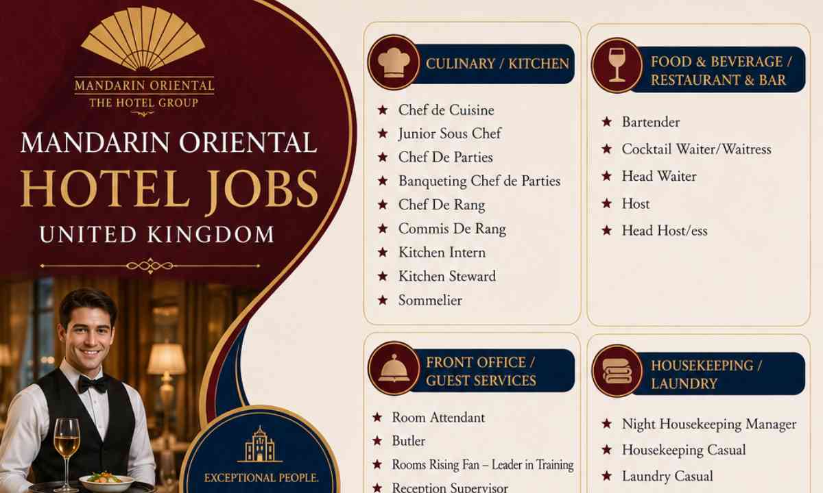 Mandarin Oriental Hotel Jobs United Kingdom